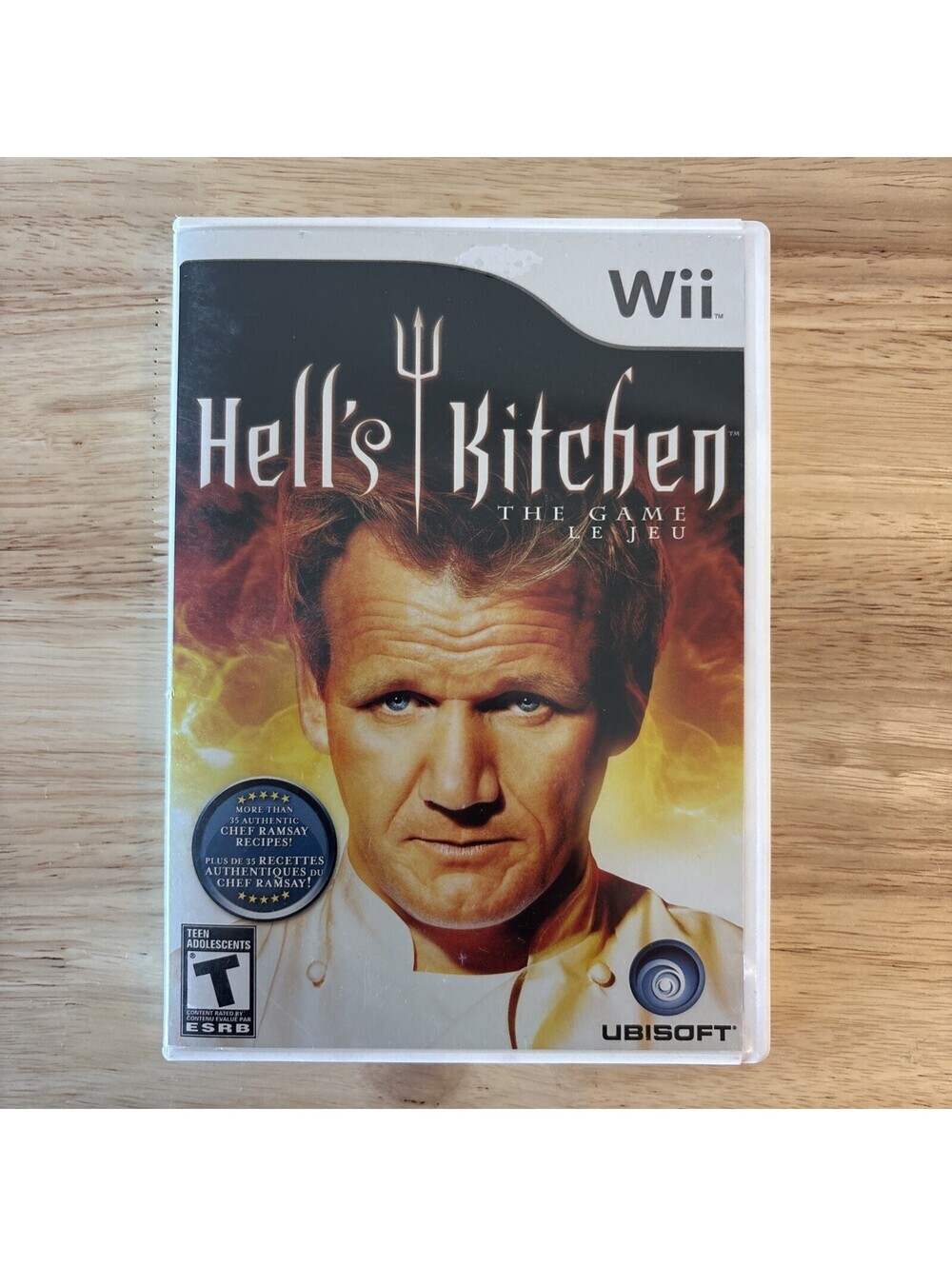 Wii Hells Kitchen The Game Game Complete Tested and Working Bilingual French